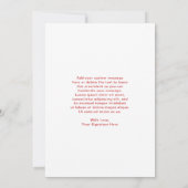 かわいいビンテージサンタクロースのクリスマス シーズンカード (裏面)