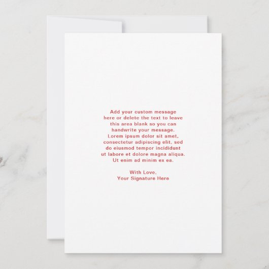 かわいいビンテージサンタクロースのクリスマス シーズンカード (裏面)