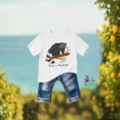 かわいいビントロンの子供Tシャツ ベビーTシャツ