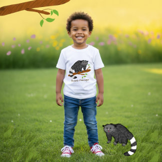 かわいいビントロンの子供Tシャツ ベビーTシャツ