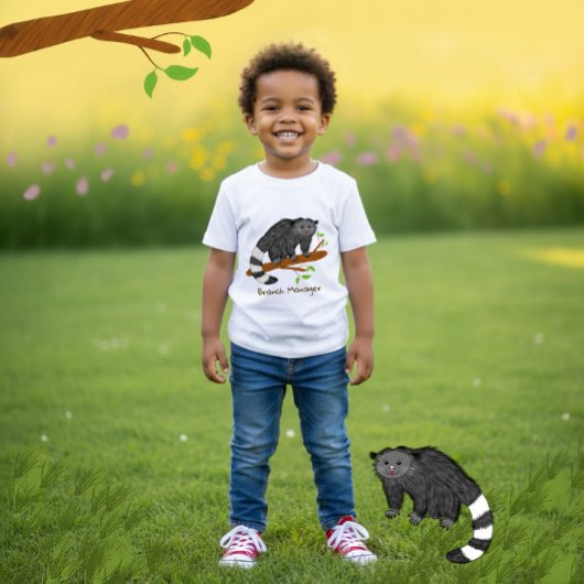 かわいいビントロンの子供Tシャツ ベビーTシャツ