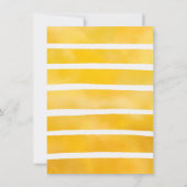 かわいいビーとひまわりベビーシャワー招待状 招待状 (裏面)