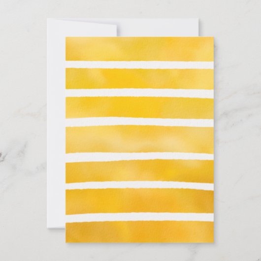 かわいいビーとひまわりベビーシャワー招待状 招待状 (裏面)