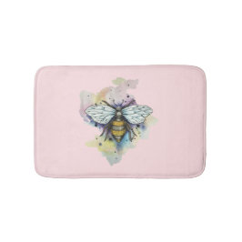 かわいいビーとレインボーウォッシュバスマット バスマット