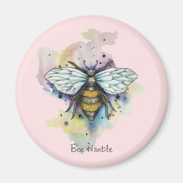 かわいいビーとレインボーウォッシュマグネット マグネット