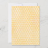 かわいいビーをテーマにしたベビーシャワー招待状 招待状 (裏面)