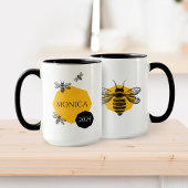 かわいいビーイエローハニカム名年友だちマグカップ マグカップ