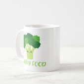 かわいいビーガンヘルシー食おもしろい品引用文マグカップ コーヒーマグカップ (正面左)