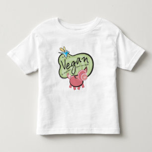 かわいいビーガン トドラーTシャツ