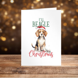 かわいいビーガールクリスマスハッピーホリデーおもしろい シーズンカード