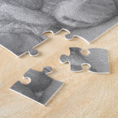 かわいいビーグルの子犬と甘い眠る小さな女の子 ジグソーパズル (側面)