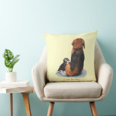 かわいいビーグルの子犬の赤ちゃんママ犬の写真 クッション (椅子)