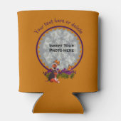 かわいいビーグルの子犬パーソナライズされたの写真 缶クーラー (裏面)