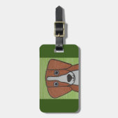 かわいいビーグルの荷物タグ ラゲッジタグ (正面縦)