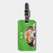 かわいいビーグルの荷物タグ ラゲッジタグ (正面縦)