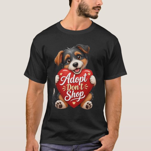 かわいいビーグルママのデザイン Tシャツ (正面)