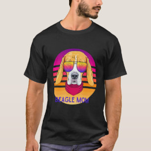 かわいいビーグルママ 犬 ヘッド 母の日 Tシャツ