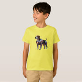 かわいいビーグルロボット子供Tシャツ Tシャツ (正面フル)