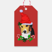 かわいいビーグル愛好家クリスマスギフトタグ ギフトタグ (裏面)