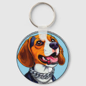 🐶 かわいいビーグル犬のギフト 🐶 キーホルダー (裏面)