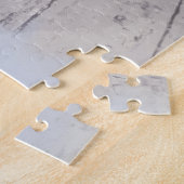 かわいいビーグル犬の水彩画のポートレート ジグソーパズル (側面)