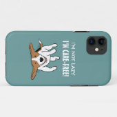 かわいいビーグル犬-カスタムな文字を持つ犬 Case-Mate iPhoneケース (裏面(横))