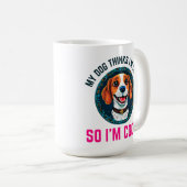 かわいいビーグル犬 コーヒーマグカップ (正面右)