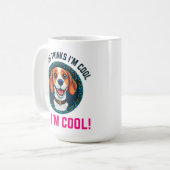 かわいいビーグル犬 コーヒーマグカップ (正面左)