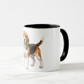 かわいいビーグル犬 マグカップ (正面右)
