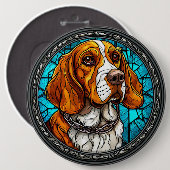 かわいいビーグル犬 缶バッジ (正面&裏面)