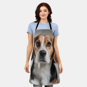 かわいいビーグル エプロン (着用した状態)
