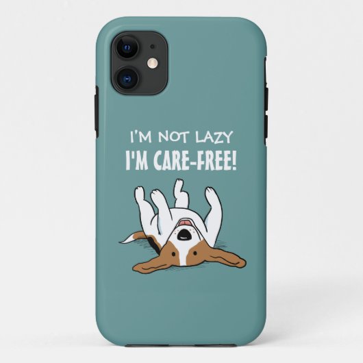 かわいいビーグル - カスタムテキストの犬 Case-Mate iPhoneケース (裏面)