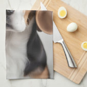 かわいいビーグル キッチンタオル (四つ折り)