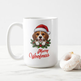 かわいいビーグル クリスマス ギフト 面白い パピー ラバー コーヒーマグカップ