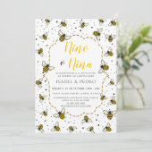 かわいいビースペインの型ジェンダーの登場 招待状 (スタンド正面)