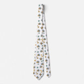 かわいいビーズワイルドフラワー&フローラ ネクタイ (正面)