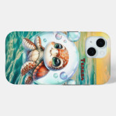 かわいいビーチのウミガメ Case-Mate iPhoneケース (裏面 (横))
