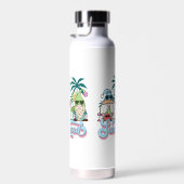 かわいいビーチのサングノーム 夏 ウォーターボトル (右面)
