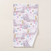 かわいいビーチのシーホースとバブルタオルのセット バスタオルセット (ハンドタオル)