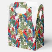 かわいいビーチのパロッツのトロピカルパターン フェイバーボックス (オープン)