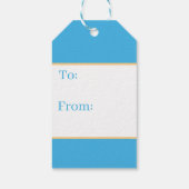 かわいいビーチのヤシの木のパターンパーティー ギフトタグ (裏面)