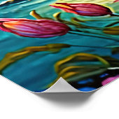 かわいいビーチのライトハウス愛好家 ポスター (角)