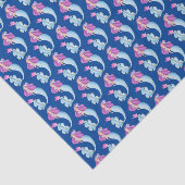 かわいいビーチの人魚のタイル模様 薄葉紙 (詳細)