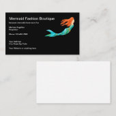 かわいいビーチの人魚の熱帯テーマ 名刺 (正面/裏面)