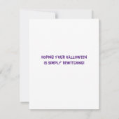 かわいいビーチウィングハロウィーンのグリーティングカード (裏面)