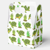 かわいいビーチウミガメのタイルパーティー フェイバーボックス (オープン)