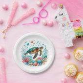 かわいいビーチウミガメパーティー ペーパープレート (パーティー)