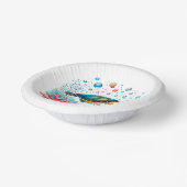 かわいいビーチウミガメパーティー ペーパーボウル (傾斜あり)