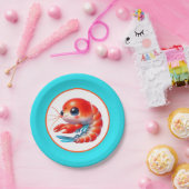かわいいビーチエビパーティー ペーパープレート (パーティー)