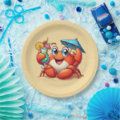 かわいいビーチカクテルカニパーティー ペーパープレート (パーティー)